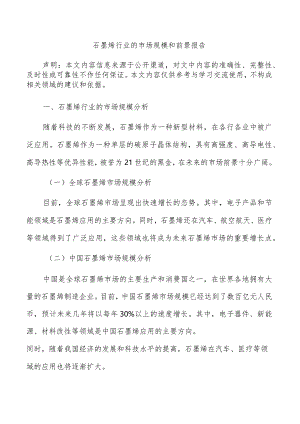 石墨烯行业的市场规模和前景报告.docx