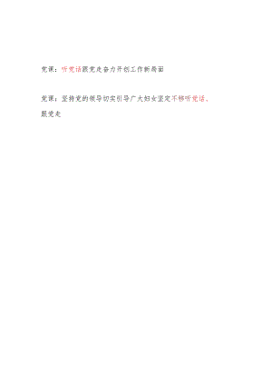 2024党员干部听党话专题党课讲稿.docx