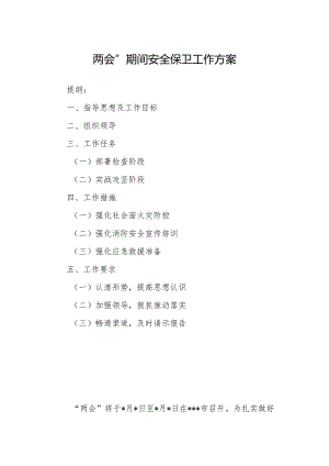 “两会”期间安全保卫工作方案.docx