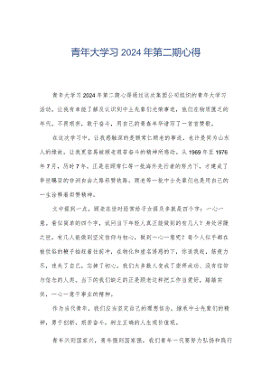 青年大学习2024年第二期心得.docx