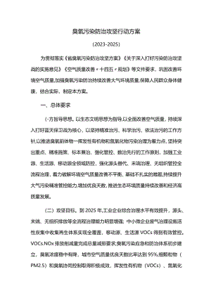 臭氧污染防治攻坚行动方案.docx