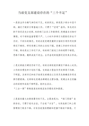 当前党支部建设存在的.docx