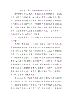 法院树立践行正确政绩观研讨交流发言.docx