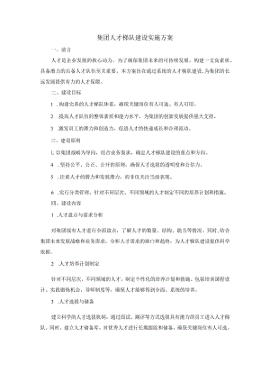 集团人才梯队建设实施方案.docx