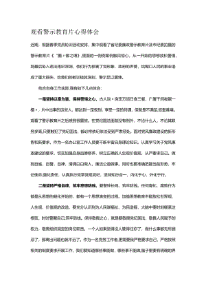 观看警示教育片心得体会.docx