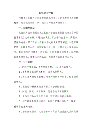 院务公开方案.docx