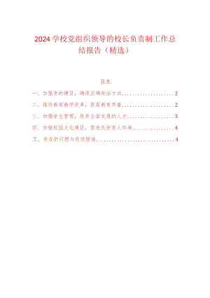 2024校长负责制工作总结报告（精选）-副本.docx