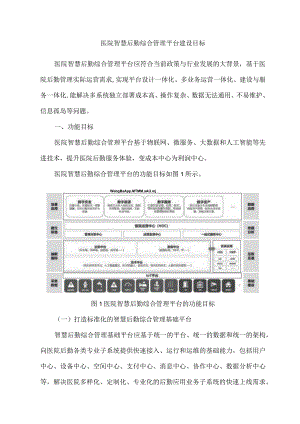 医院智慧后勤综合管理平台建设目标.docx