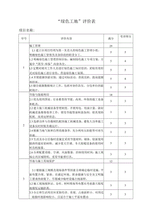 绿色工地评价表.docx