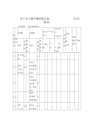 新车检查授课计划.docx