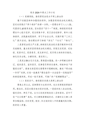 税务2024年要点工作计划.docx