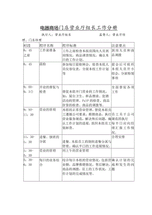 电器商场门店营业厅组长工作分册.docx
