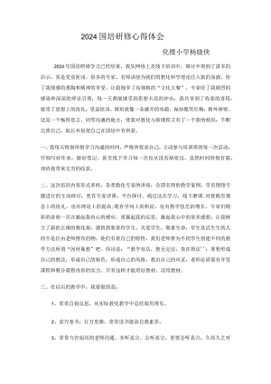 2024国培研修心得体会.docx