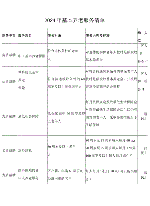 2024年基本养老服务清单.docx