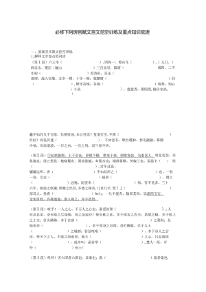 必修下阿房宫赋文言文挖空训练及重点知识梳理.docx