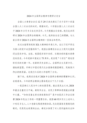 2024年全国两会精神专题研讨发言..docx