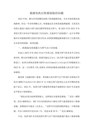能源危机后欧盟面临的问题.docx