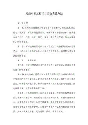 村级小额工程项目发包实施办法.docx