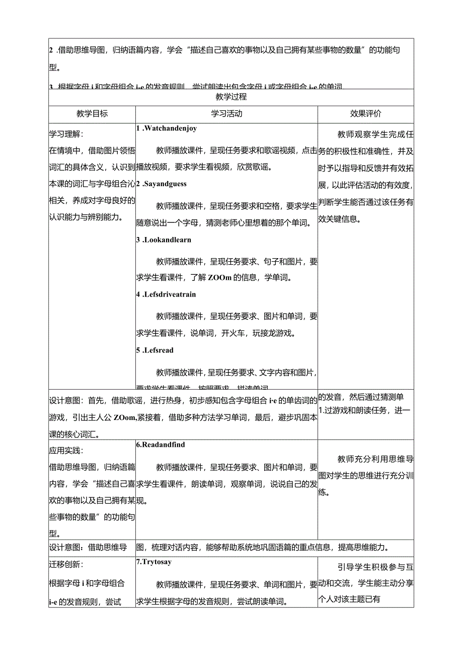 人教PEP四上大单元教学Unit 2 My schoolbag 第5课时 教案.docx_第2页