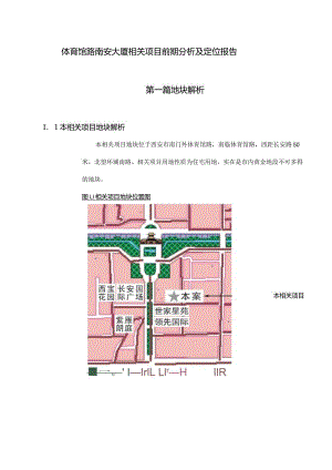 X楼盘项目前期分析及定位报告.docx