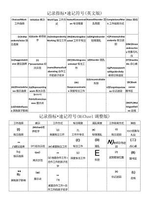 11 记录指标系统Key to Codes.docx