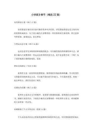 小学家乡春节（精选22篇）.docx