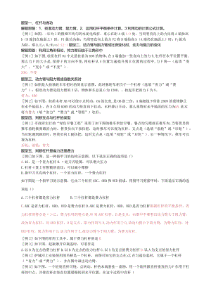 杠杆知识与题型总结-教案(教师版).docx
