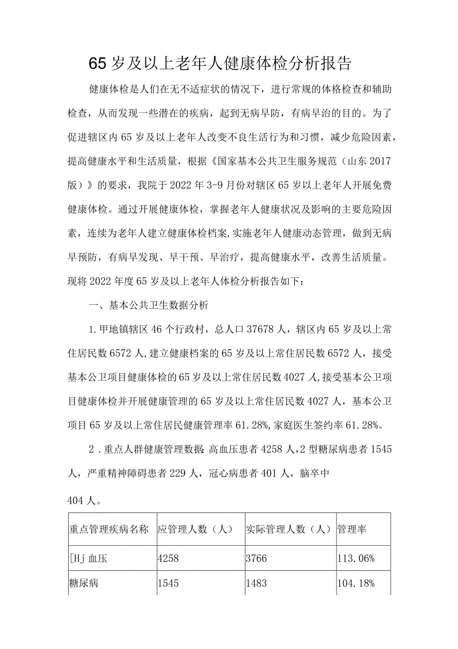 65岁及以上老年人健康体检分析报告.docx_第1页