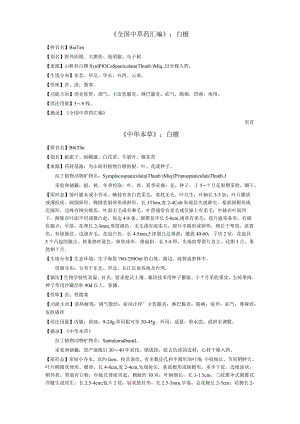 《全国中草药汇编》白檀.docx