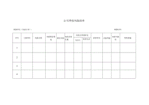 公司季度风险清单.docx