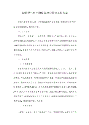 城镇燃气用户橡胶管改金属管工作方案.docx