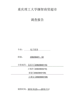 商贸超市调查(零售业态分析).docx