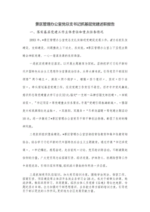 景区管理办公室党总支书记抓基层党建述职报告.docx