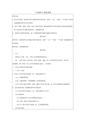 《可能性》精品教案.docx