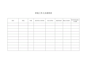 异地工作人员调查表.docx