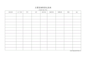 B24主要设备检查记录表.docx