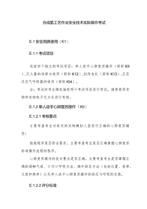 合成氨工艺作业安全技术实际操作考试.docx