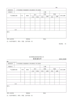 华渊电机（江苏）有限公司质量管理废品通知单-134.docx