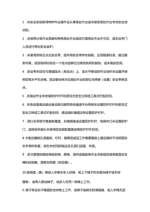 技能培训资料：高处作业二十条安全禁令.docx