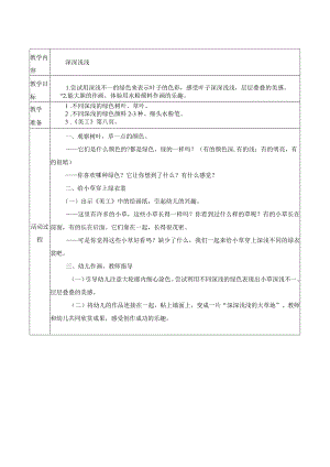 幼儿园：小班艺术活动深深浅浅.docx