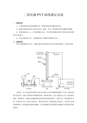 二氧化碳PVT曲线测定实验.docx