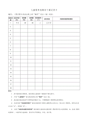 儿童营养包发放及随访个案记录卡.docx