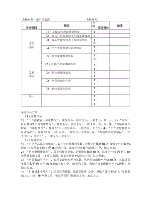 制造业企业生产管理考核.docx