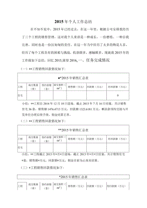 年度房地产销售经理个人工作计划的总结和计划.docx