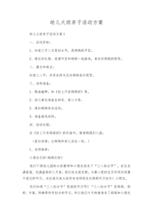 幼儿大班亲子活动方案.docx