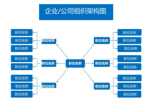 企业公司组织架构图模板一.docx