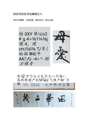 刘志杰先生书法集锦之八.docx