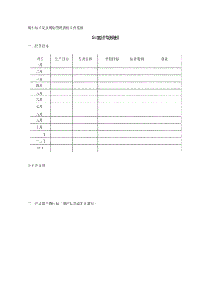 年度计划模板.docx