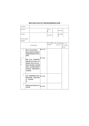 建筑与室内环境分项工程检验批质量验收记录表.docx