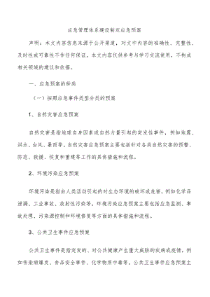应急管理体系建设制定应急预案.docx